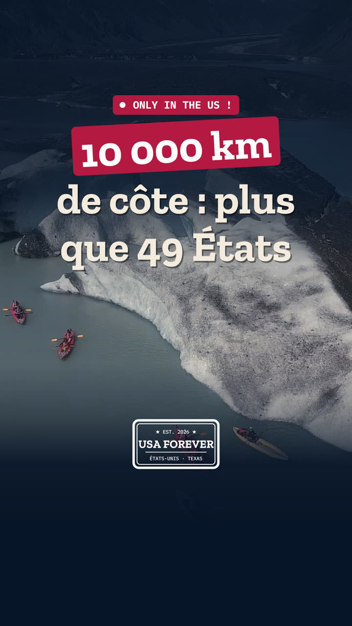 Aux États-Unis, l'Alaska a plus de côte que le reste du pays