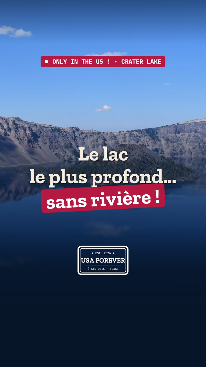 Le lac le plus profond des États-Unis… aucune rivière ne s'y jette