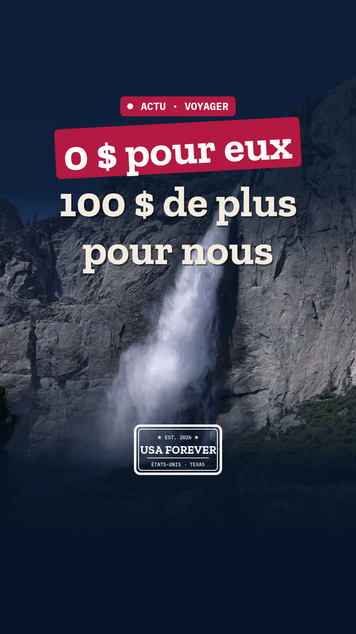 Parcs nationaux : 0 $ pour eux, 100 $ de plus pour nous
