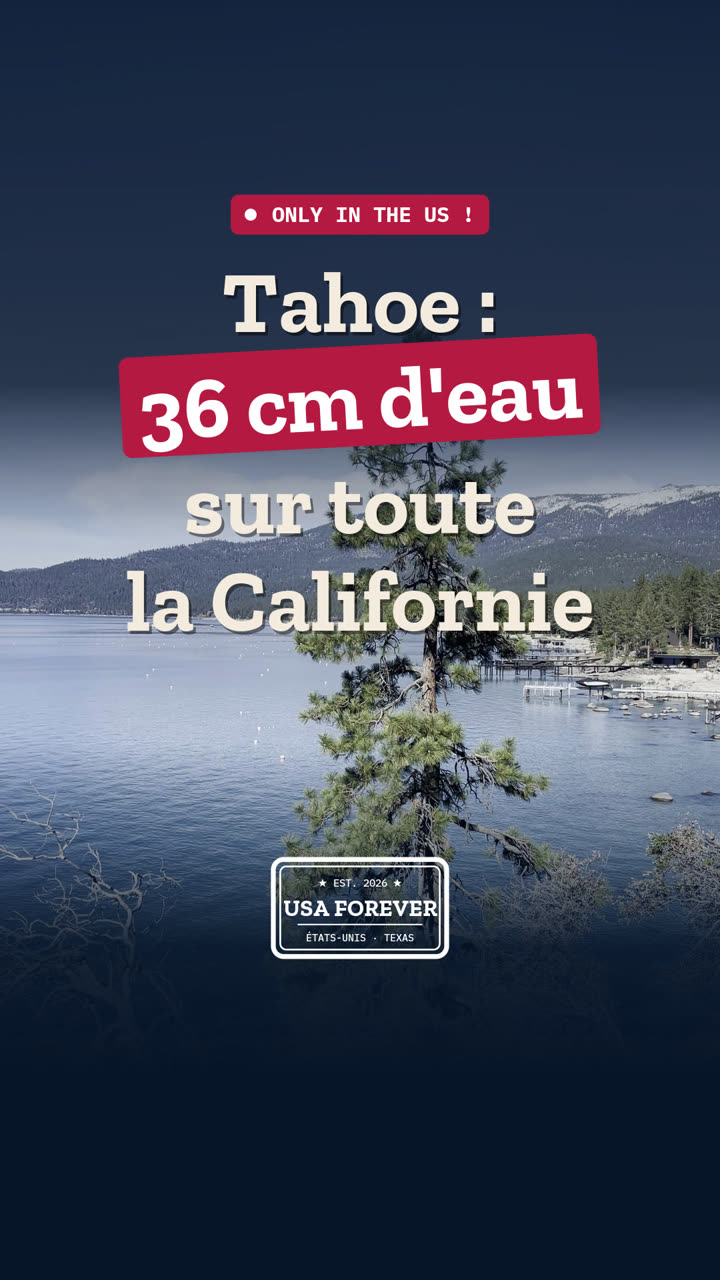 Tahoe : 36 cm d'eau sur toute la Californie